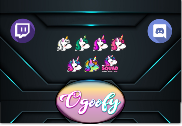 Unifun Unicorn 7 Twitch Sub Badges