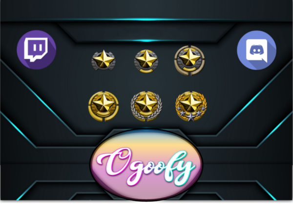 The Star 6 Twitch Sub Badges