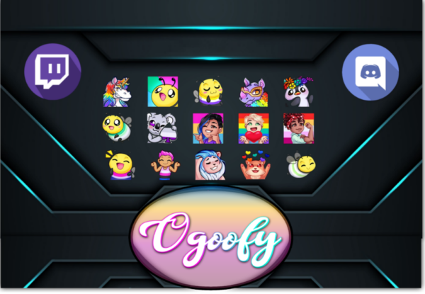 Rainbow Collection I 15 x Twitch Emotes