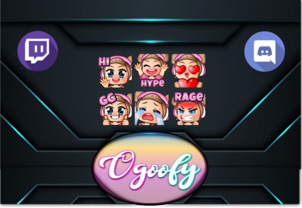 Daisy Pink 6 Twitch and Discord Emotes