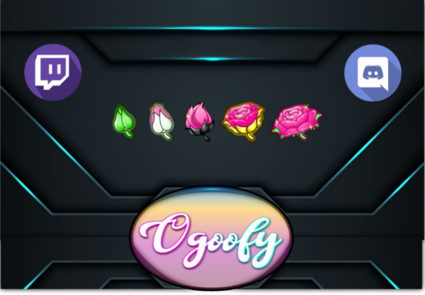 Flower Power 5 Twitch Sub Badges