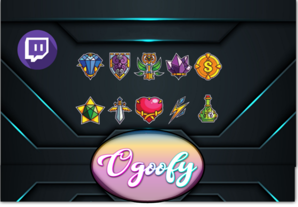 The Wizard 10 Twitch Sub Badges