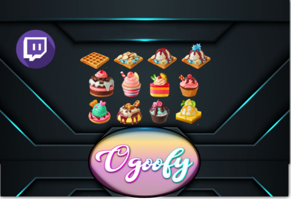 Sweet Treat 12 Twitch Sub Badges