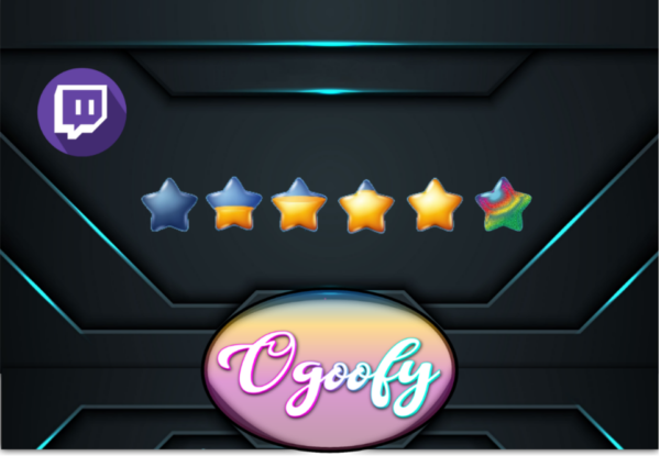 Filler Stars Twitch Sub Badges